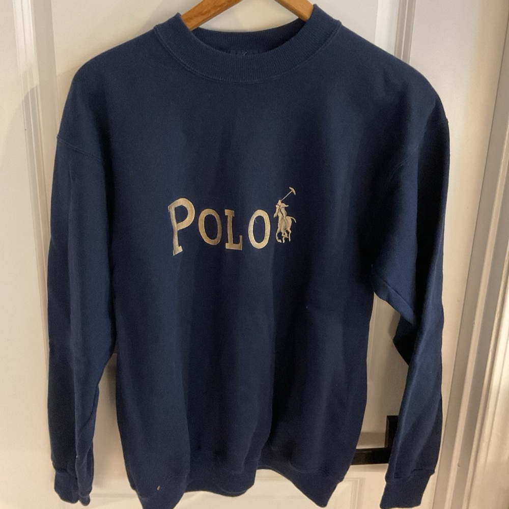 Ralph Lauren Navy Crewneck Sweater